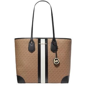 Michael Kors Eva Tote & wallet Large Husk Multi NWT